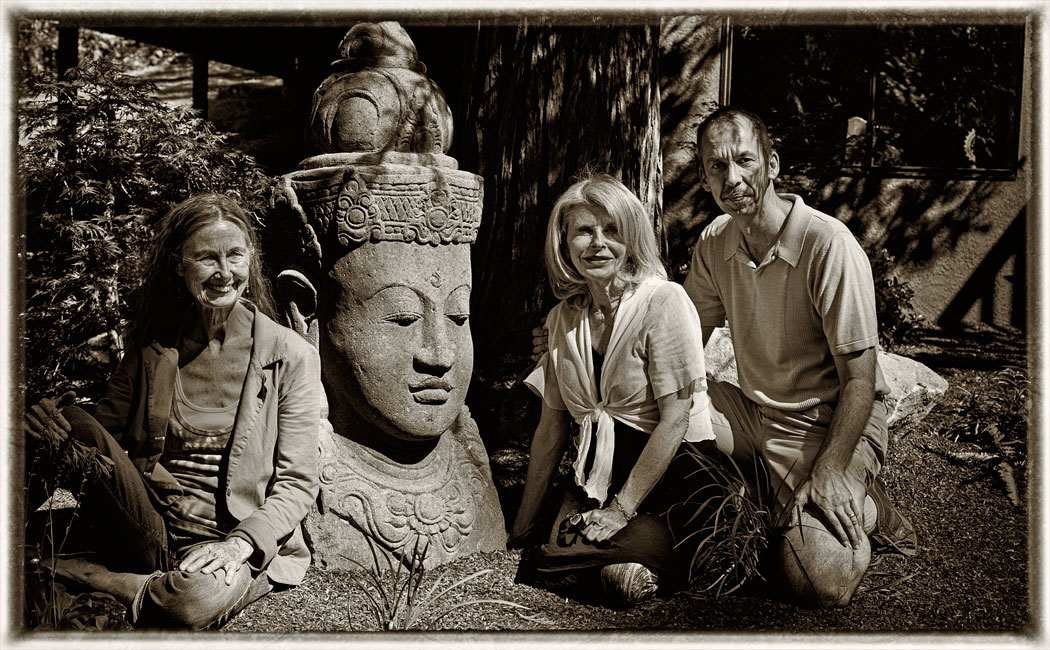 Mary, Angelique and Edward at the retreat location